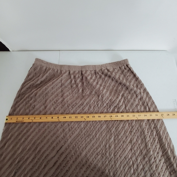 Soft Surroundings Textured Maxi Skirt Size 2X A-line Pull-on Boho Stretch Office - Picture 7 of 10